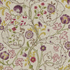 Morris & Co Mary Isobel Wine/Linen Fabric