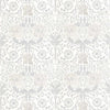 Morris & Co Pure Honeysuckle & Tulip Embroidery Lightish Grey Fabric