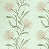 Sanderson Catherinae Embroidery Silver Mint Fabric