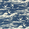 Sanderson Swallows At Sea Navy Fabric