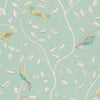 Sanderson Finches Duck Egg Wallpaper
