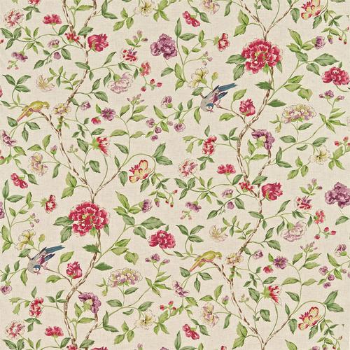 Sanderson Moss/ Strawberry Richmond Hill Fabric