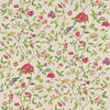 Sanderson Sissinghurst Moss/ Strawberry Fabric