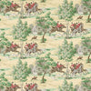 Sanderson Tally Ho Evergreen/Crimson Wallpaper