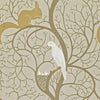Sanderson Squirrel & Dove Linen/ Ivory Wallpaper