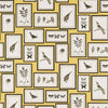 Sanderson Picture Gallery Yellow/Charcoal Wallpaper