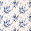 Sanderson Delphiniums Indigo Fabric