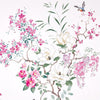 Sanderson Magnolia & Blossom Coral/Silver Fabric