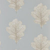 Sanderson Oak Filigree Grey Blue/Silver Wallpaper
