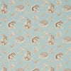 Sanderson Squirrel & Hedgehog Sky Blue/Pebble Fabric