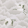 Harlequin Cranes In Flight Platinum Wallpaper