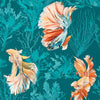 Harlequin Halfmoon Azurite/ Coral Wallpaper