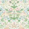 Morris & Co Simply Strawberry Thief Cochineal Pink Wallpaper