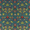Zoffany Oiseaux De Paradis Embroidery Prussian Blue Fabric