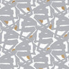 Zoffany Rakugaki Quartz Grey Fabric
