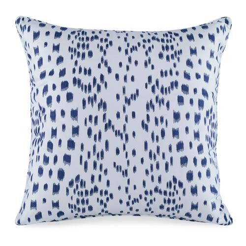 Kravet Les Touches Embroidered Blue Pillow