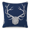 Kravet Decor Antlers Pillow Navy Decorative Pillow