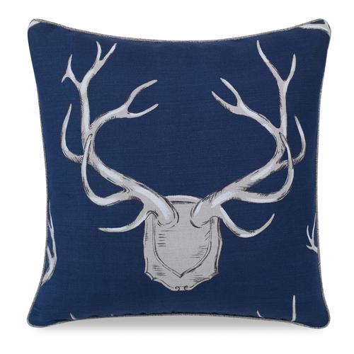 Kravet Antlers Blue Pillow