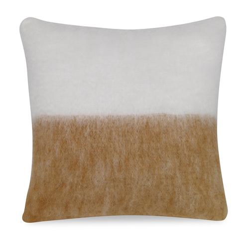 Kravet Melanie Mohair Brown/White Pillow
