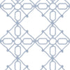 York Seawater Diamond Trellis Peel And Stick Navy/White Wallpaper