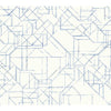 York Prism Schematics Peel And Stick Cobalt/Silver Wallpaper