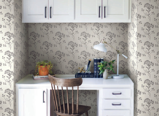 Southern Magnolia Off White Peel and Stick Wallpaper  Paperbird