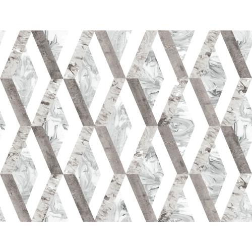 York Statuary Diamond Inlay Peel and Stick Neutral Wallpaper