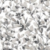 York Botany Vines Peel And Stick Grey Wallpaper
