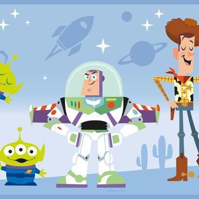 York Wallcoverings Disney & Pixar Toy Story 4 Blue Wallpaper