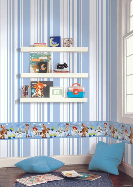 York Wallcoverings Disney & Pixar Toy Story 4 Blue Wallpaper