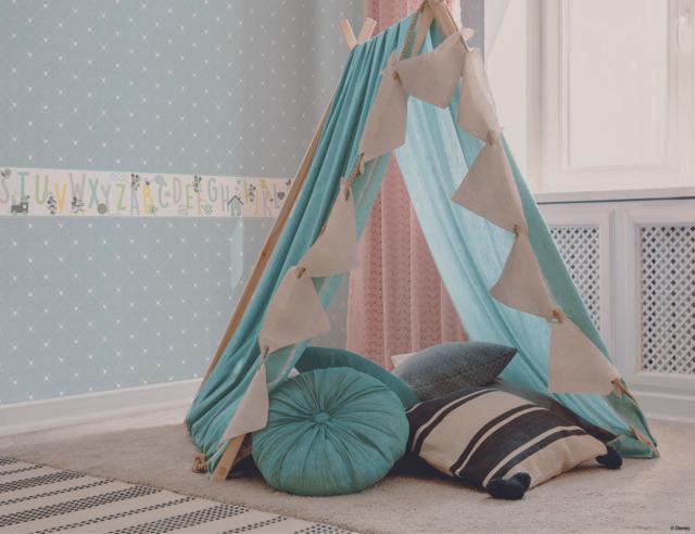 York Wallcoverings Disney Mickey Mouse Abc Green Wallpaper