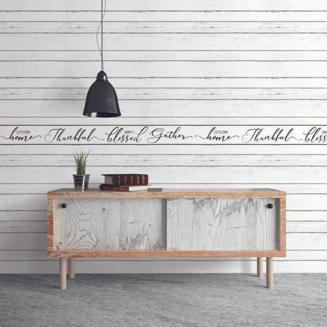 York Wallcoverings Let'S Stay Home Black & White Wallpaper