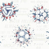 York Soccer Ball Blast Blue/Red Wallpaper