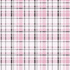 York Polka Dot Plaid Pink/Black Wallpaper