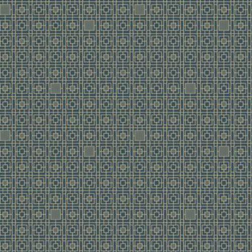 Antonina Vella Deco Screen Blue Wallpaper