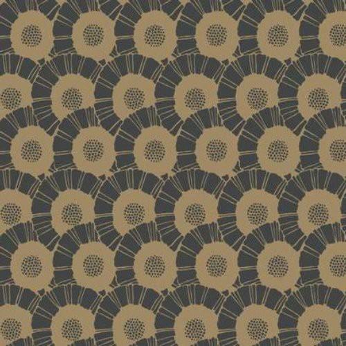 Antonina Vella Coco Bloom Black Wallpaper
