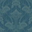 Antonina Vella Nouveau Damask Blues Wallpaper