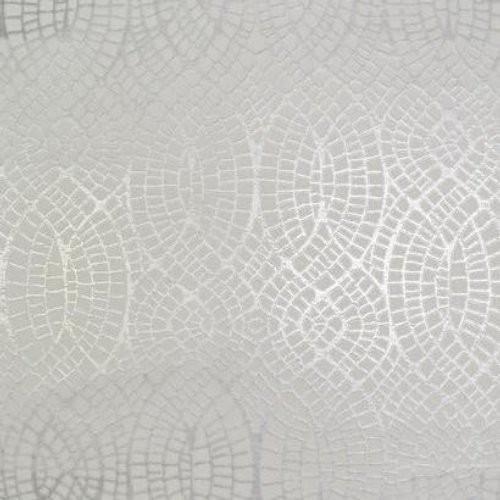 Antonina Vella Tortoise White & Silver Wallpaper