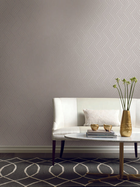 Antonina Vella Ebb And Flow White/Silver Wallpaper
