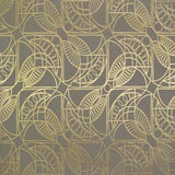 Antonina Vella Cartouche Khaki & Gold Wallpaper