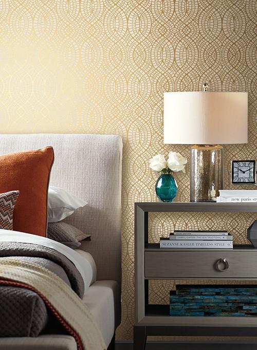 Antonina Vella Tortoise Almond & Gold Wallpaper
