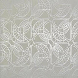 Antonina Vella Cartouche White & Silver Wallpaper