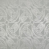 Antonina Vella Cartouche Blue & Silver Wallpaper