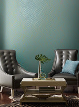 Antonina Vella Ebb & Flow Blue & Gold Wallpaper