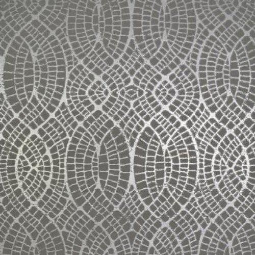 Antonina Vella Tortoise Grey & Silver Wallpaper