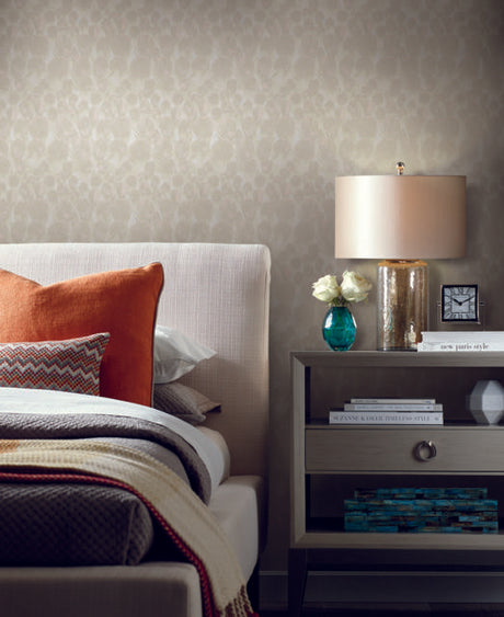 Antonina Vella Feathers Cream Wallpaper