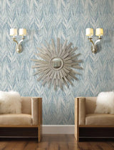 Antonina Vella Ebru Marble Bright Blue Wallpaper