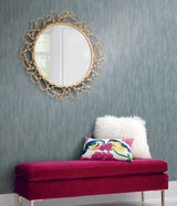 Antonina Vella Opalescent Stria Blue Wallpaper