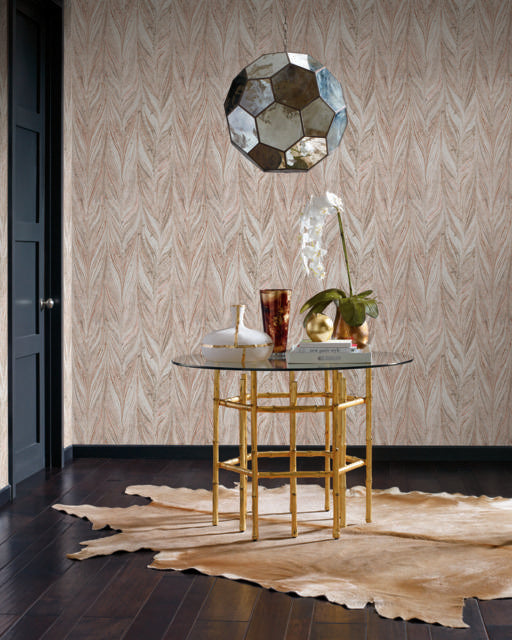 Antonina Vella Ebru Marble Sienna Wallpaper