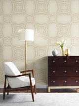Antonina Vella Stone Kaleidoscope Beige Wallpaper